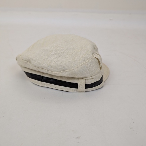 *Free with Purchase* DeLux Newsboy Paper Boy Cap Pageboy Baker Cream Beige - Picture 7 of 7